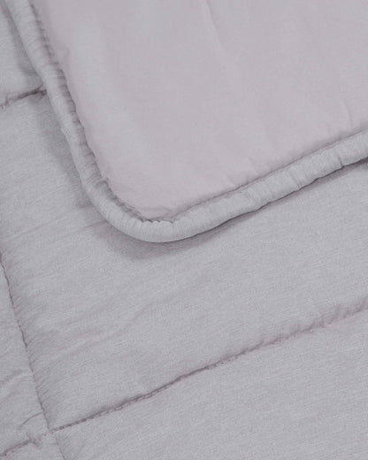 Couette unie effet vieilli gris