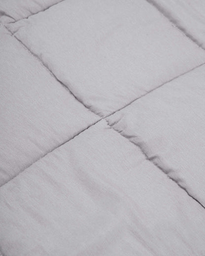 Couette unie effet vieilli gris