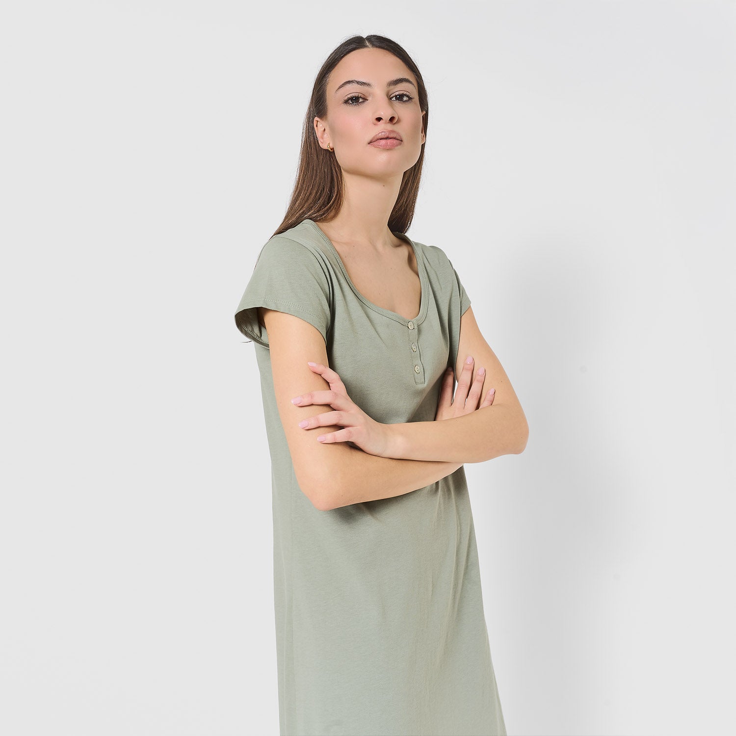 Blusón algodón liso