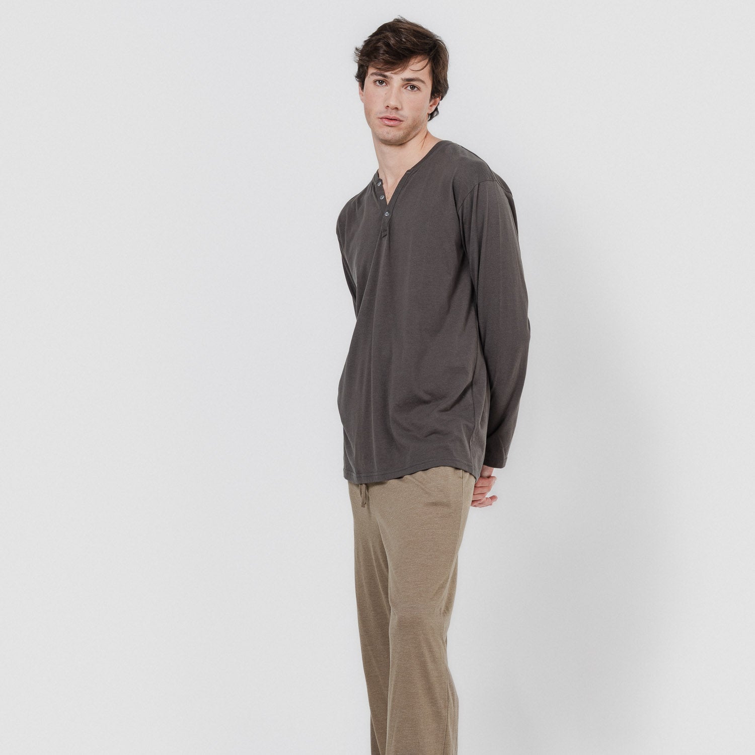 PIJAMA LLARG HOME C/BOTONS LLIS