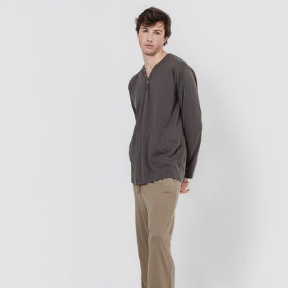 PIJAMA LLARG HOME C/BOTONS LLIS