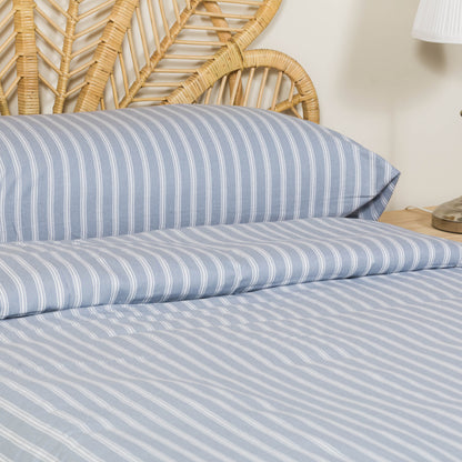 COPRIPIUMINO IN FLANELLA A RIGHE MARSIGLIA