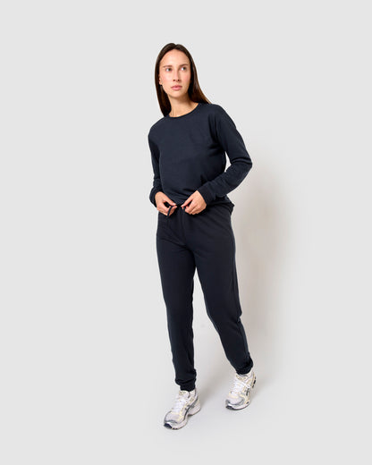 Calças compridas básicas desportivas para mulher