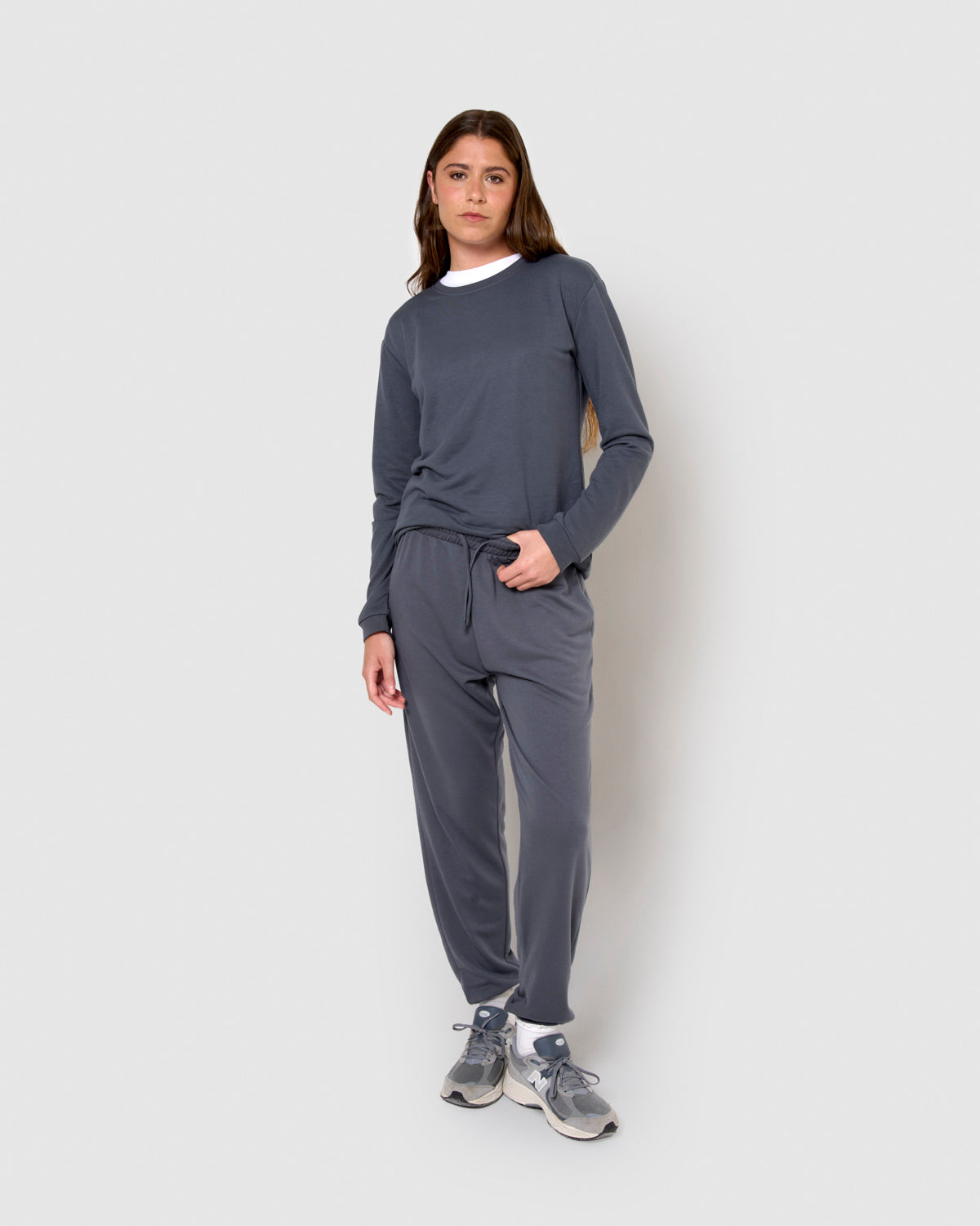 Pantalón largo básico deportivo índigo