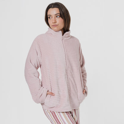 Sudadera terciopelo Raya lisa