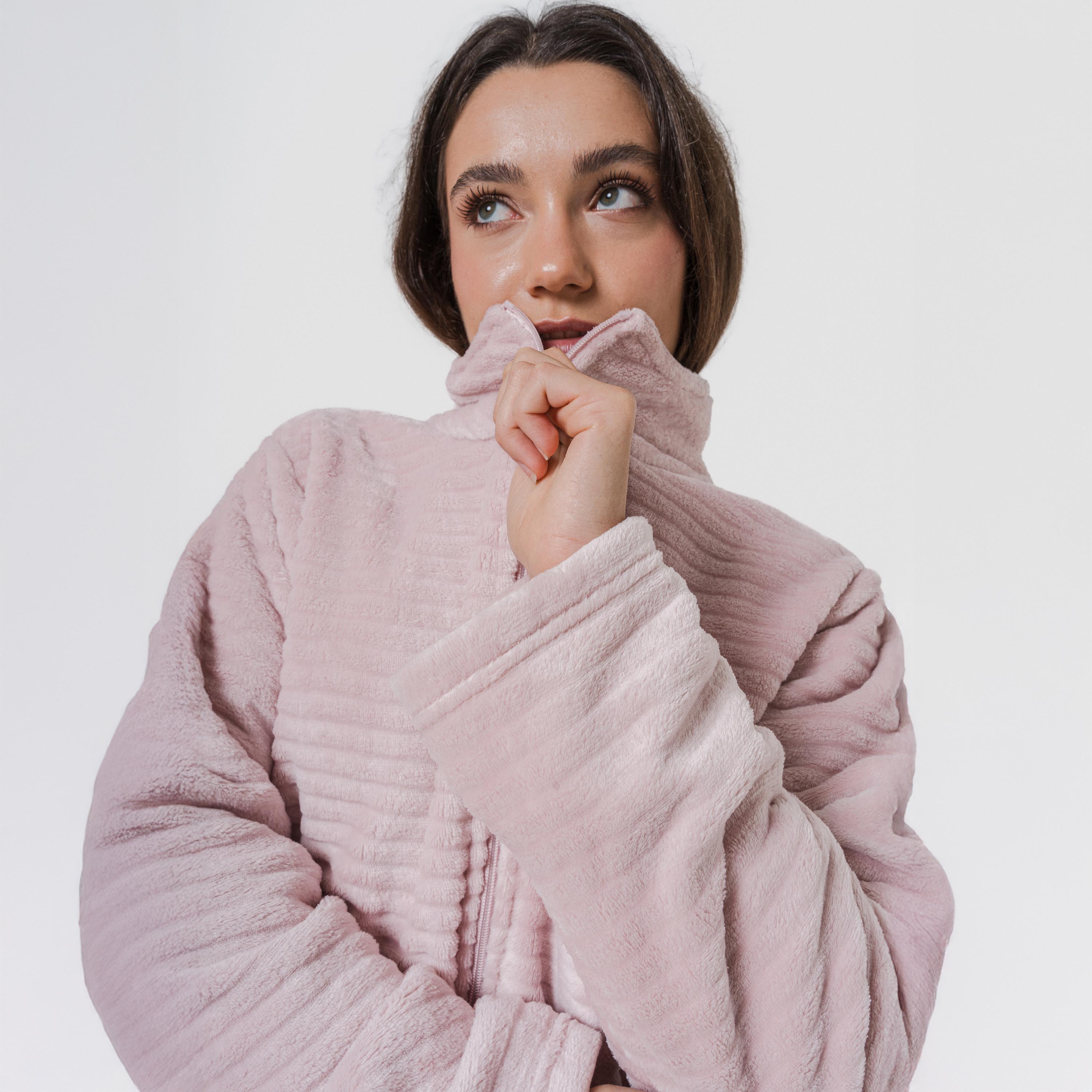 Sudadera terciopelo Raya lisa