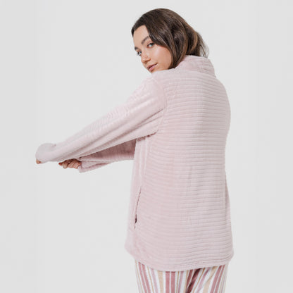 Sudadera terciopelo Raya lisa