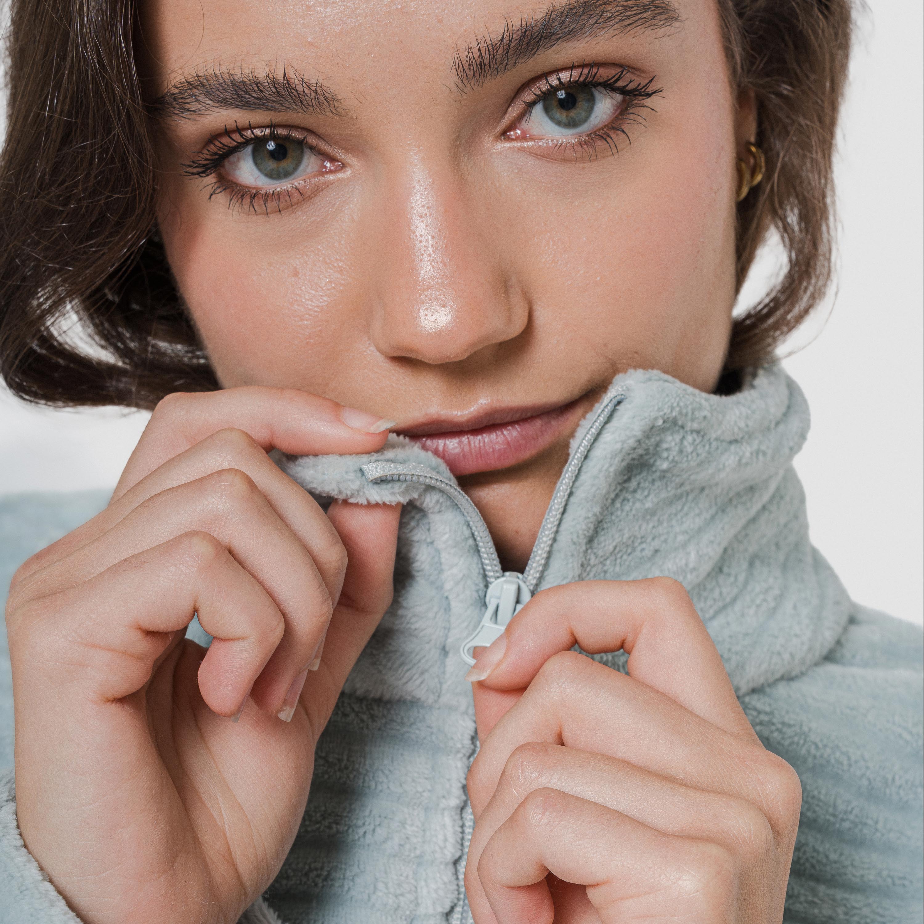 Sudadera terciopelo Raya lisa