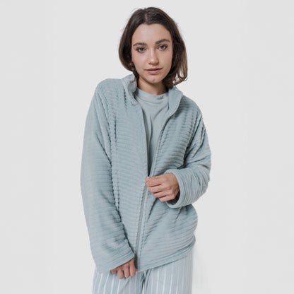 Sudadera terciopelo Raya lisa