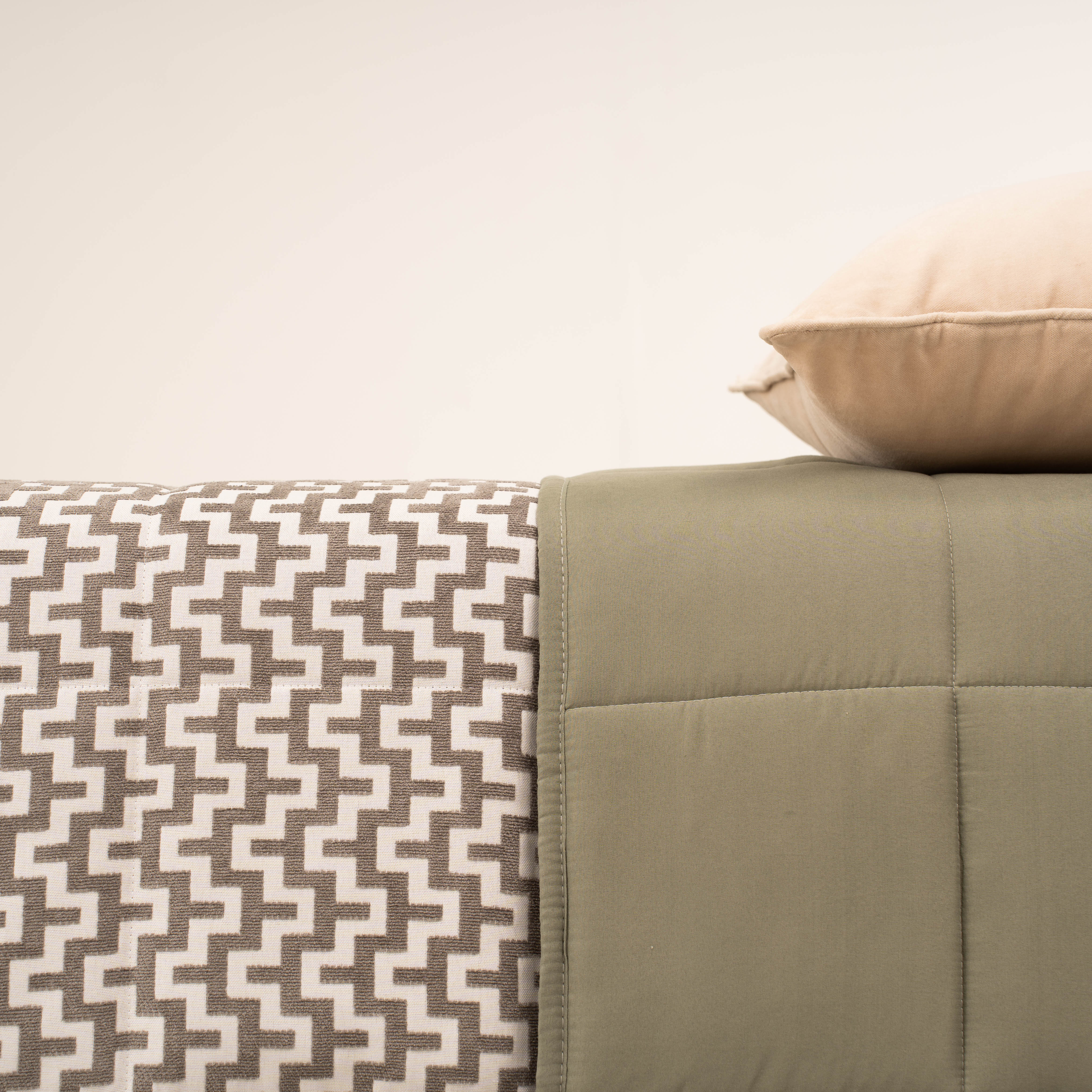 Colcha jacquard chenilla Tebas verde seco