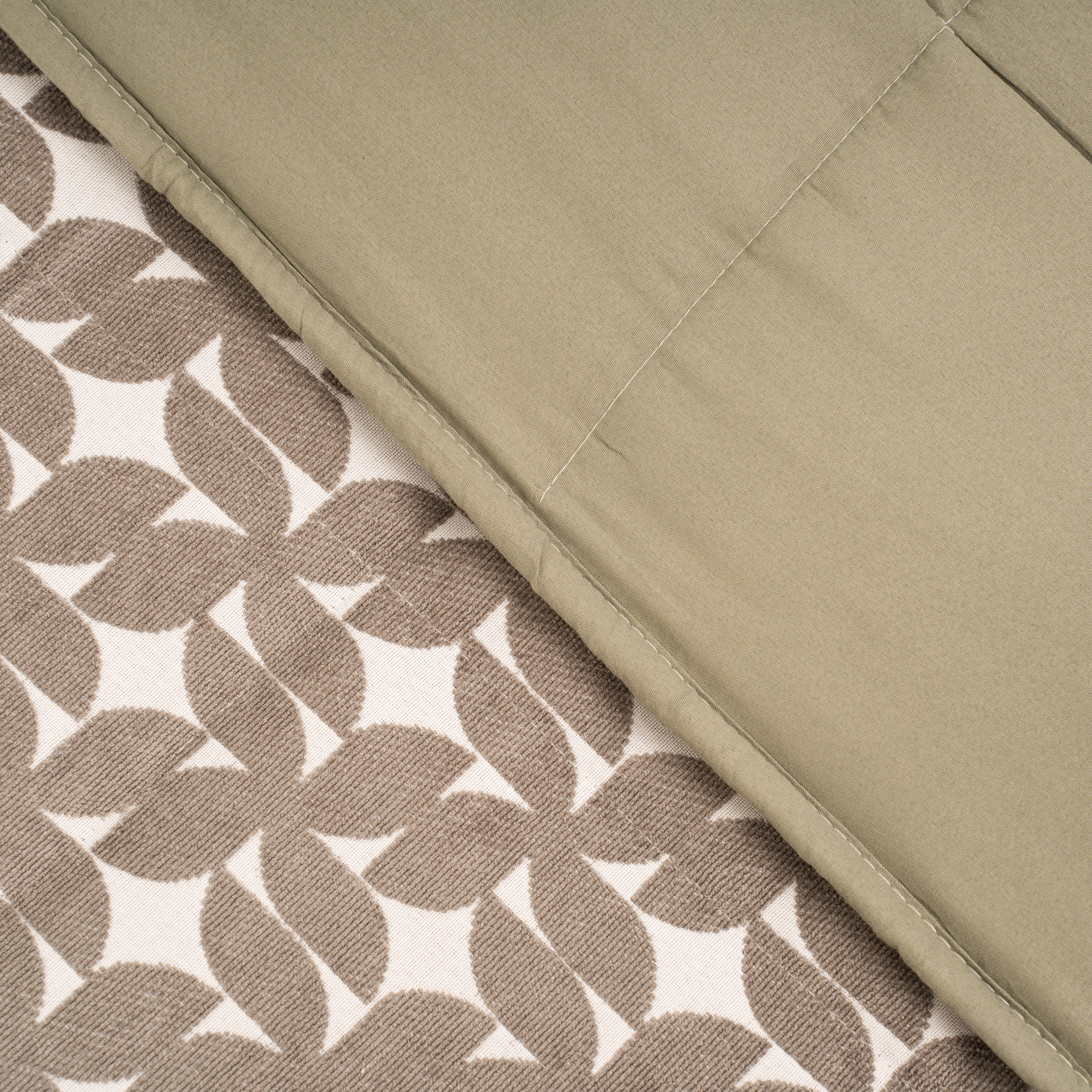 Colcha jacquard chenilla Keira verde seco