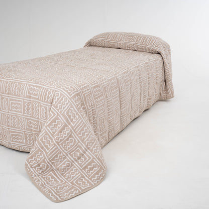 Colcha jacquard chenilla Vinuesa topo - 120gr