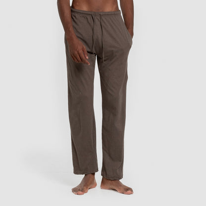 Pijama largo hombre con botones verde caceria - petroleo