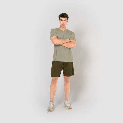 Camiseta esportiva técnica lisa masculina