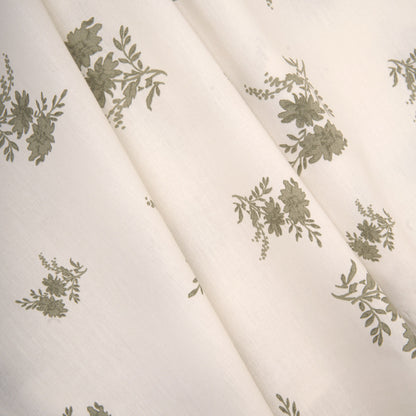 Jogo de lençóis algodão percal Petri verde seco