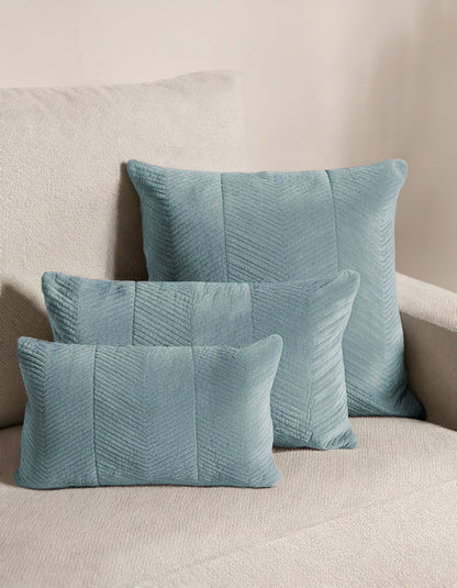 Almofada Veludo Algodão Hungria Verde Keike