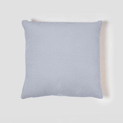 Cojín cuadrante terciopelo algodón Hungria azul keike 50x50 - funda + relleno