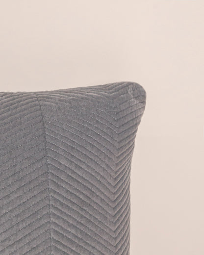 Cojín terciopelo algodón Hungria Azul Keike