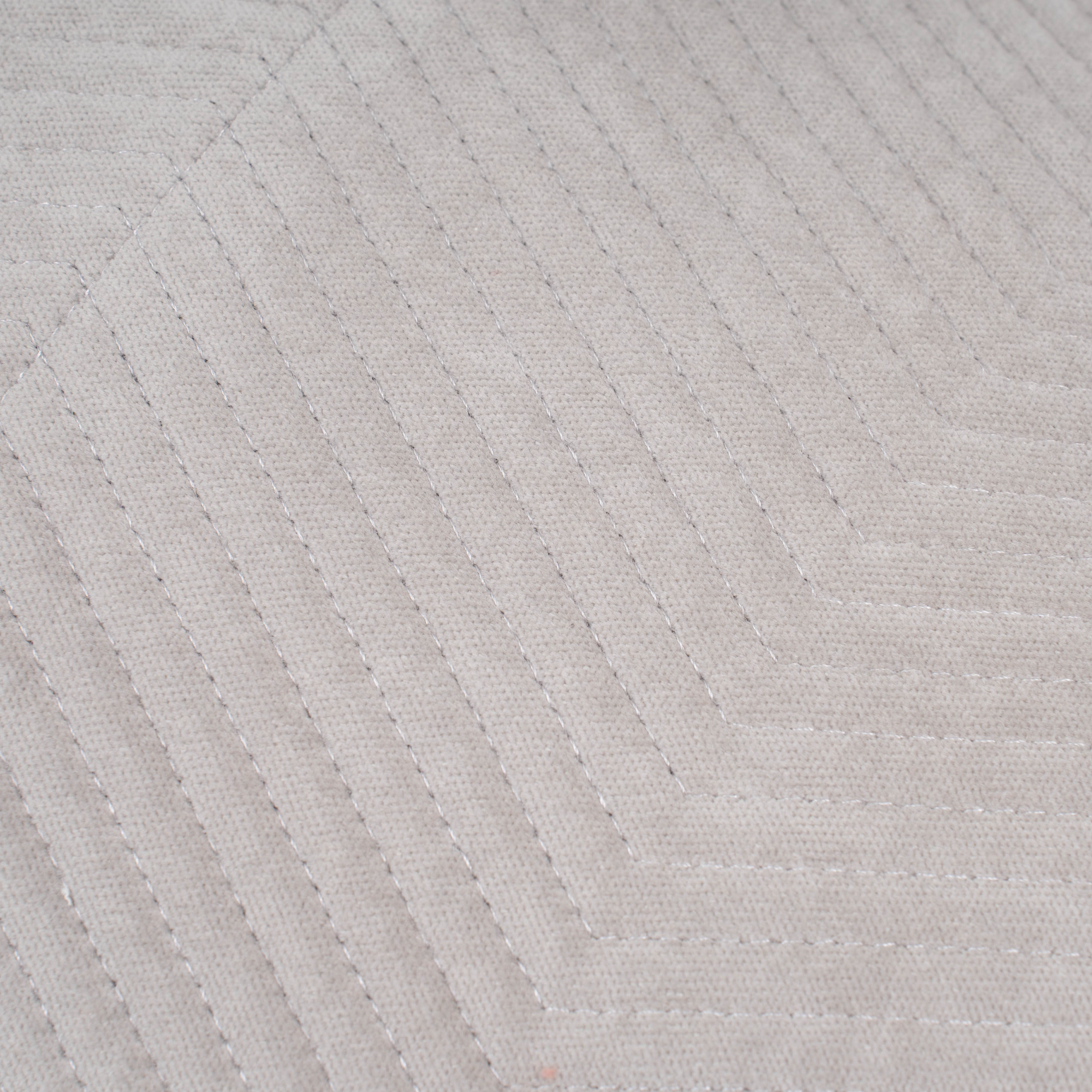 Almofada retangular 30x50 cm, veludo de algodão húngaro cinza claro - capa + enchimento