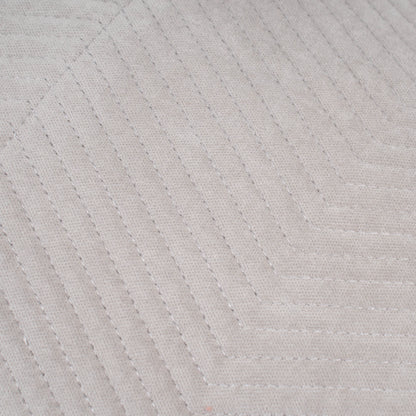 Almofada retangular 30x50 cm, veludo de algodão húngaro cinza claro - capa + enchimento