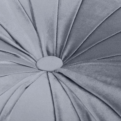 Cojín terciopelo algodón Oreo Azul Keike - funda + relleno