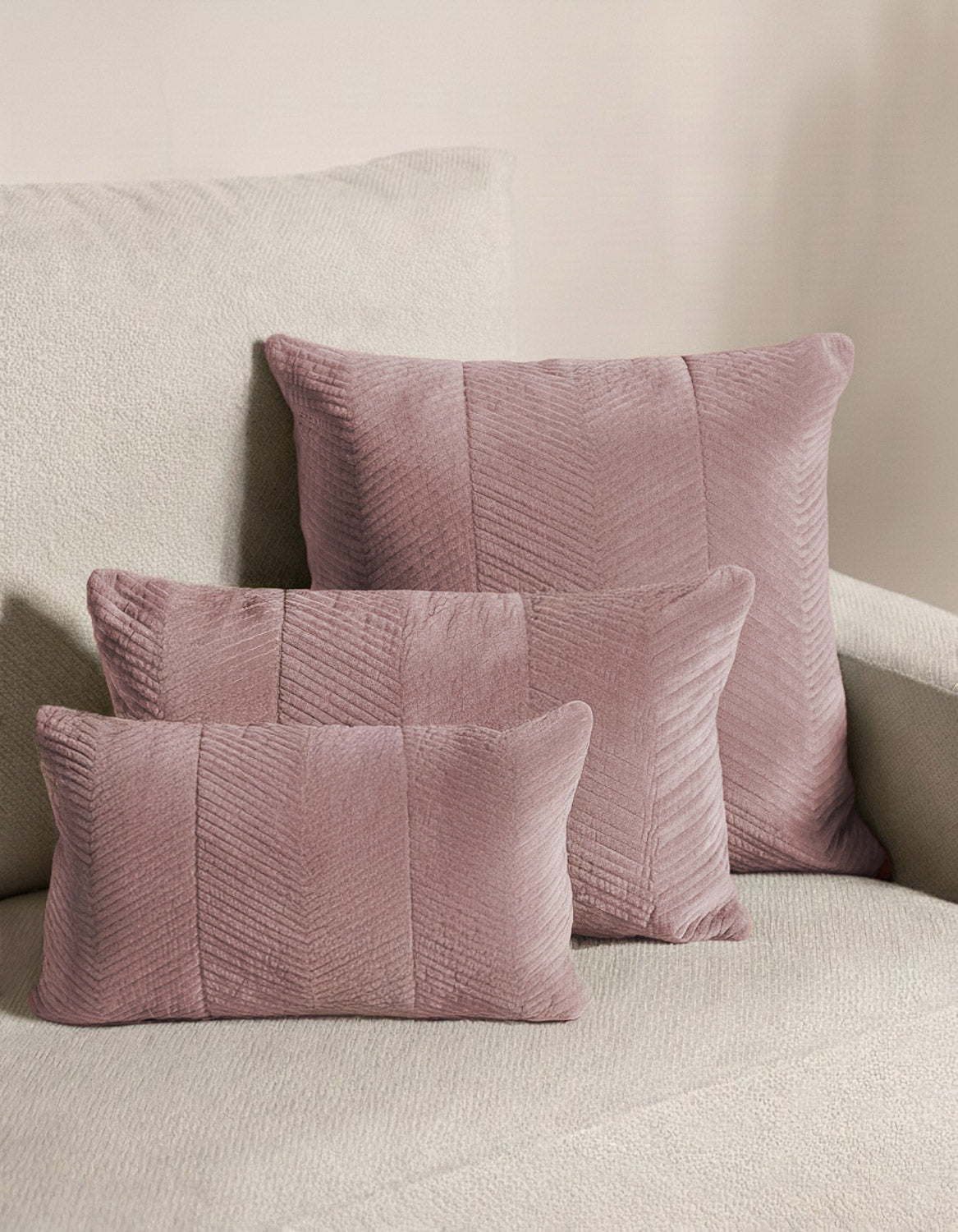 Cuscino Velluto di Cotone Hungria Rosa Keike