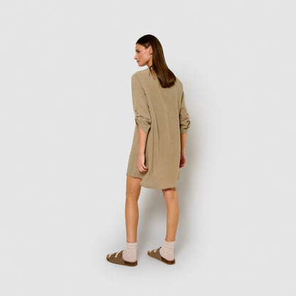 Plain cotton camisole with drawstring