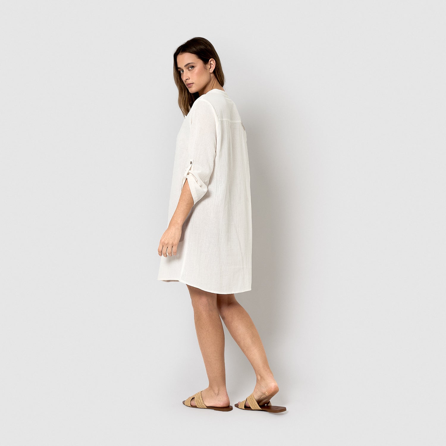 Plain natural cotton camisole