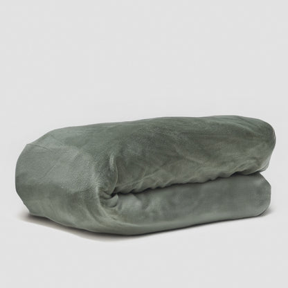 Funda de sofá lisa verde seco