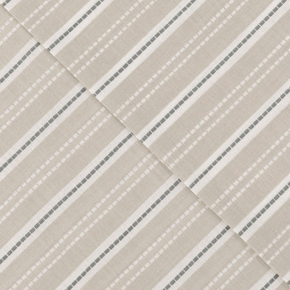 Juego de sábanas algodón Raya Segovia azul keike