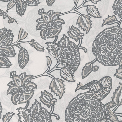 Juego de sábanas algodón Enelia azul keike - topo