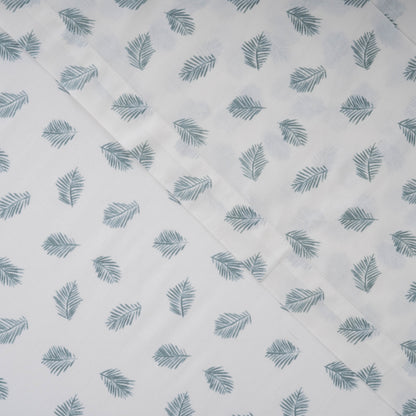 Juego de sábanas algodón Jazmin verde tiffany