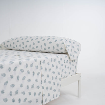 Juego de sábanas algodón Jazmin verde tiffany