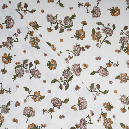 Juego de sábanas algodón Meghan verde seco - rosa keike