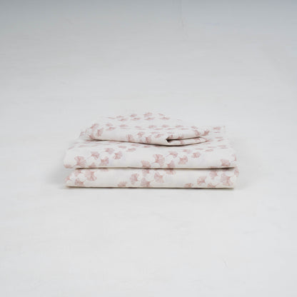 Juego de sábanas algodón Pureza rosa keike