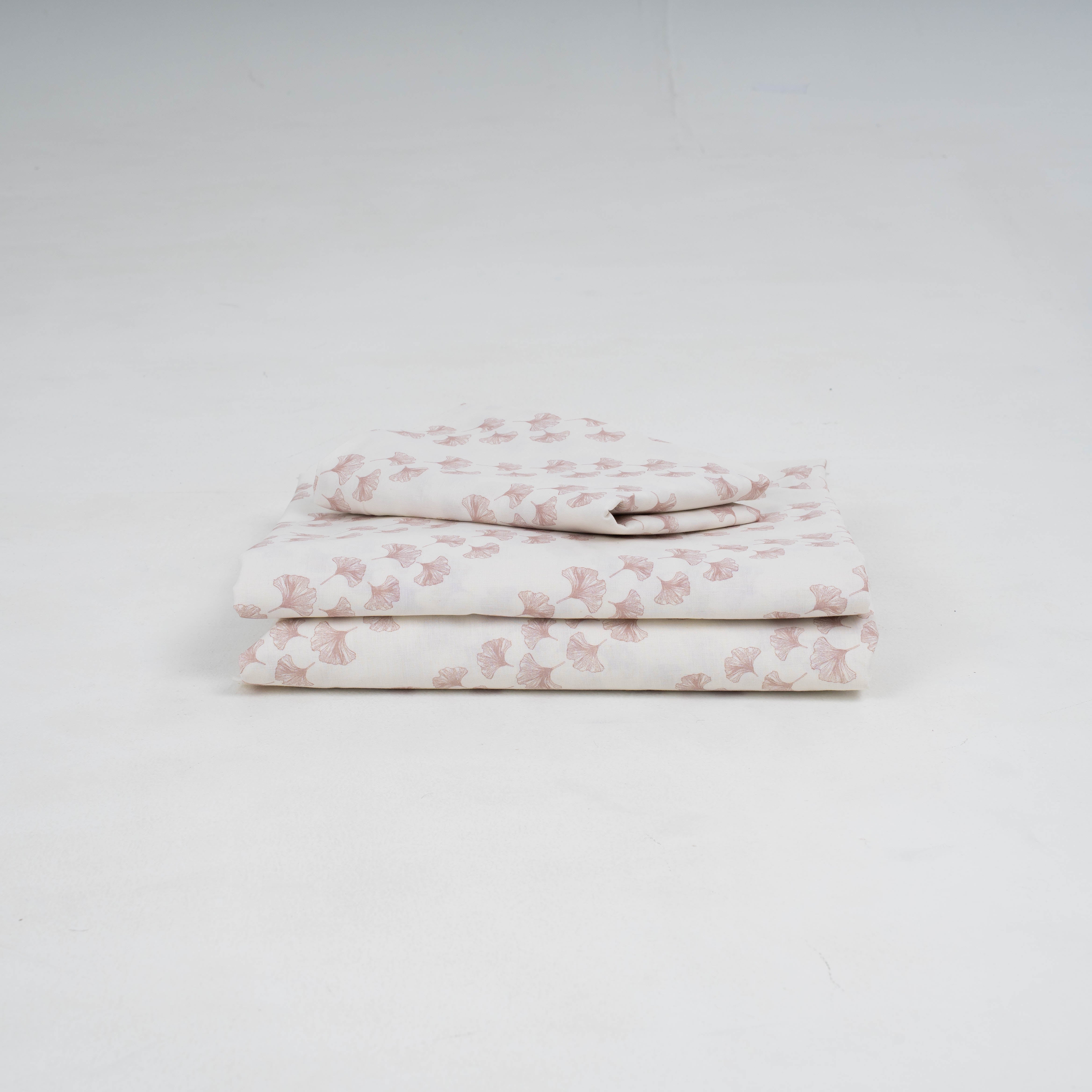 Juego de sábanas algodón Pureza rosa keike