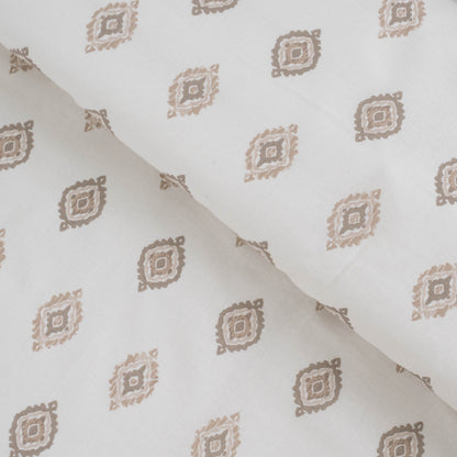 Funda nórdica algodón Beretia gris claro