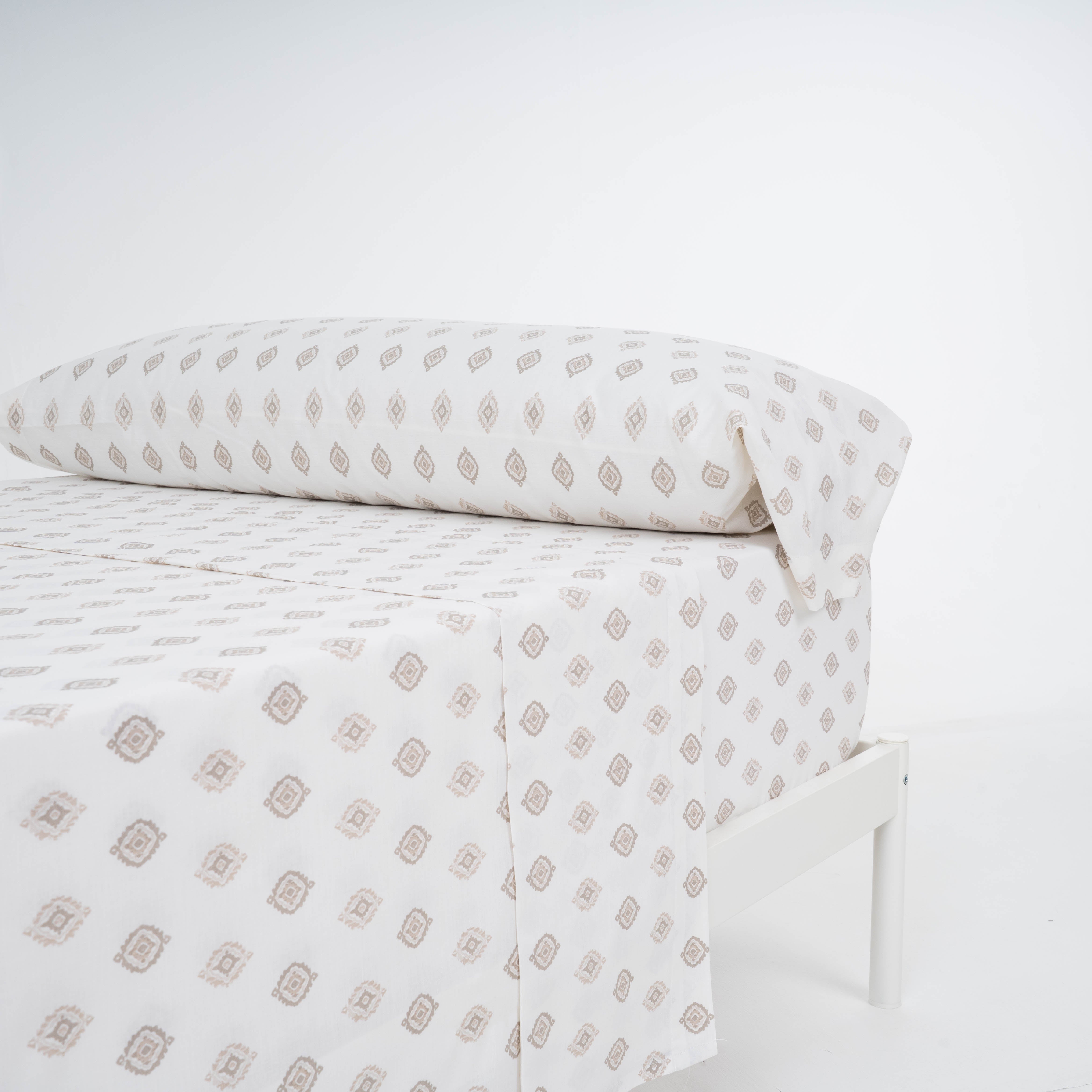 Juego de sábanas algodón Beretia gris claro