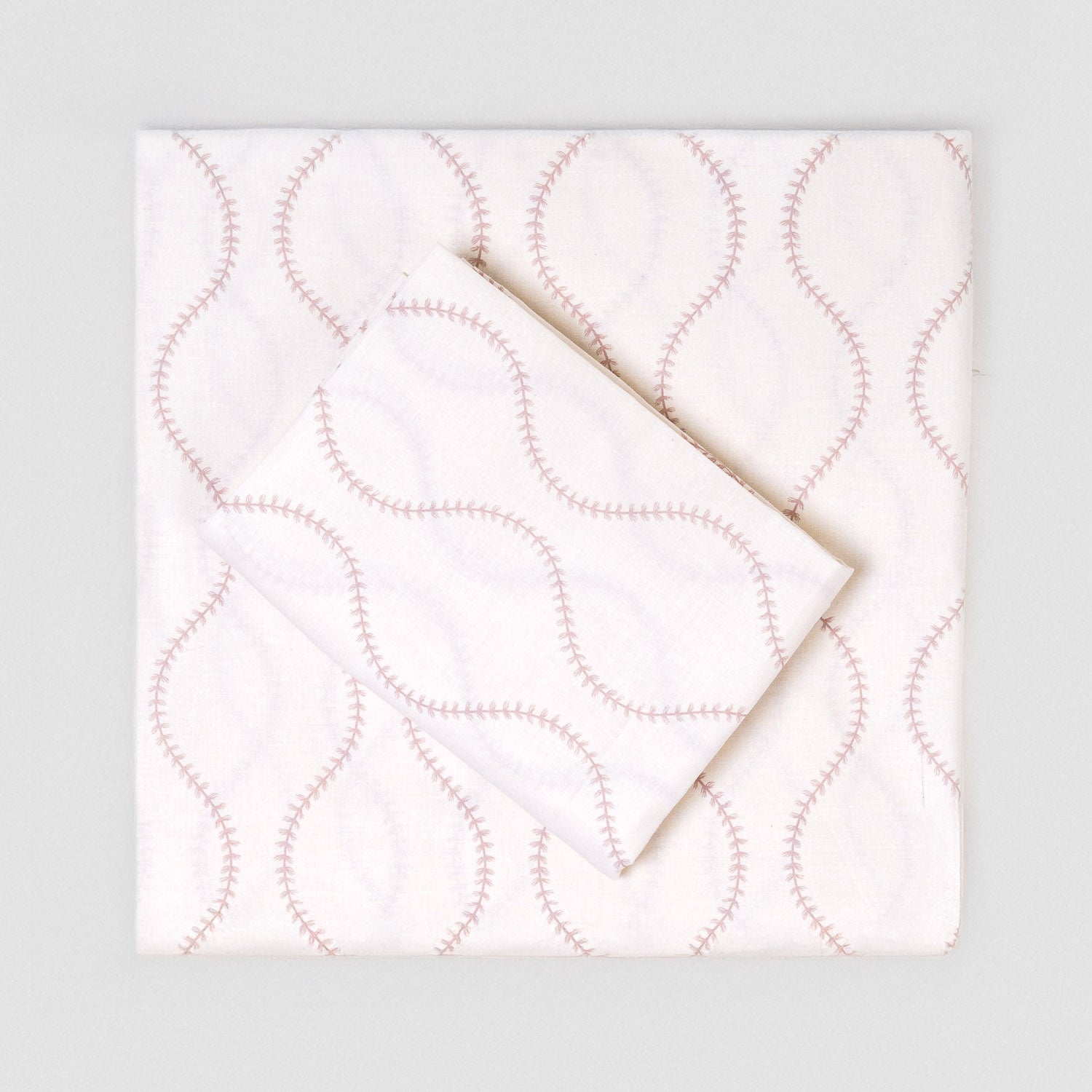 Juego de sábanas algodón Paniculata malva