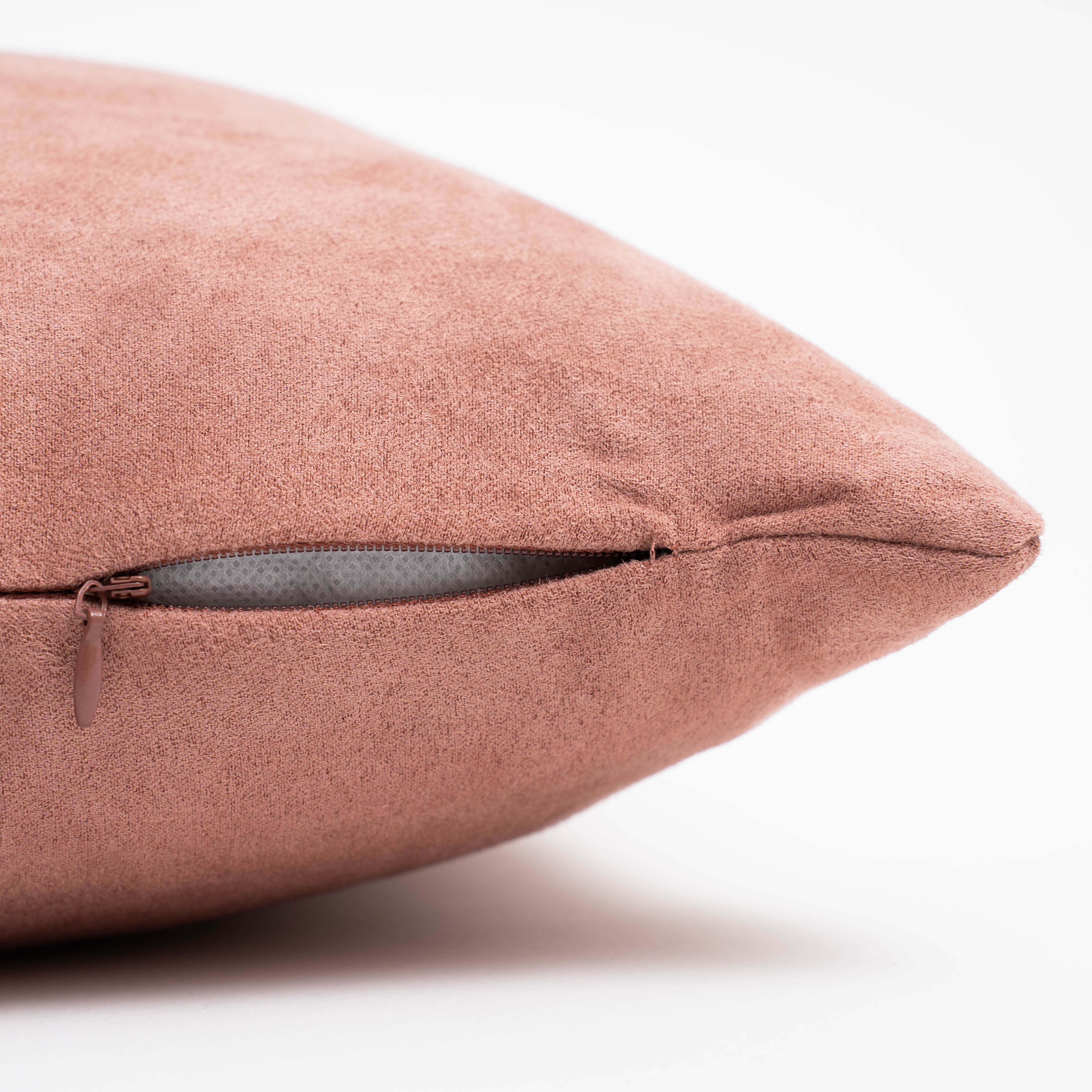 Cojín cuadrante Ante liso - funda + relleno