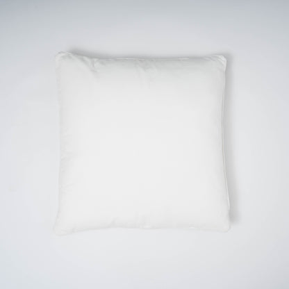 Cojín cuadrante terciopelo algodón liso - funda + relleno