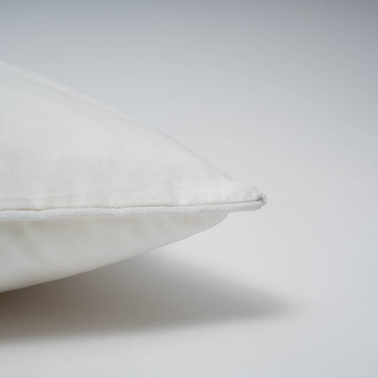 Cojín cuadrante terciopelo algodón liso - funda + relleno