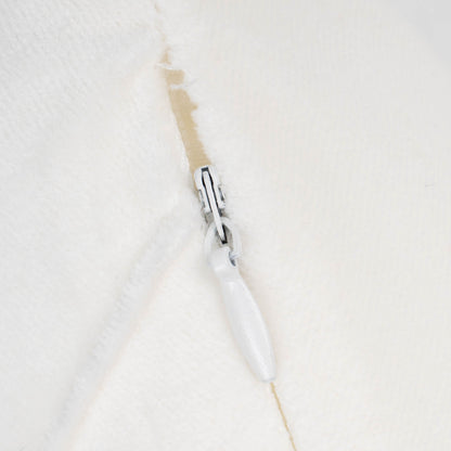 Almofada retangular 30x50 cm em veludo de algodão branco com estampa de diamante - capa + enchimento