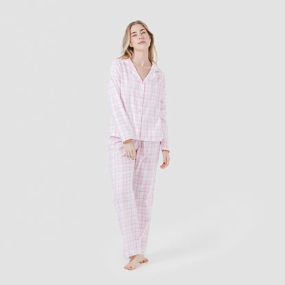 Pijama Franela manga larga Camisero Mujer C Barbie