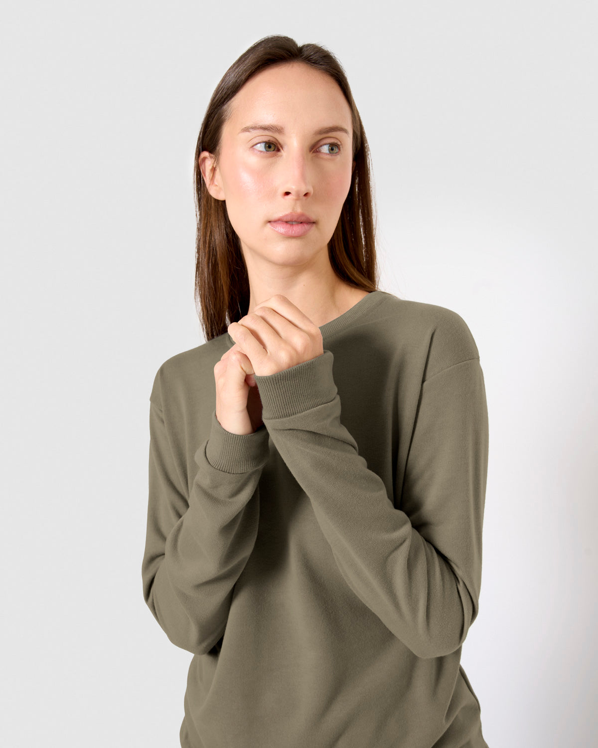 Women's basic sports sweatshirt