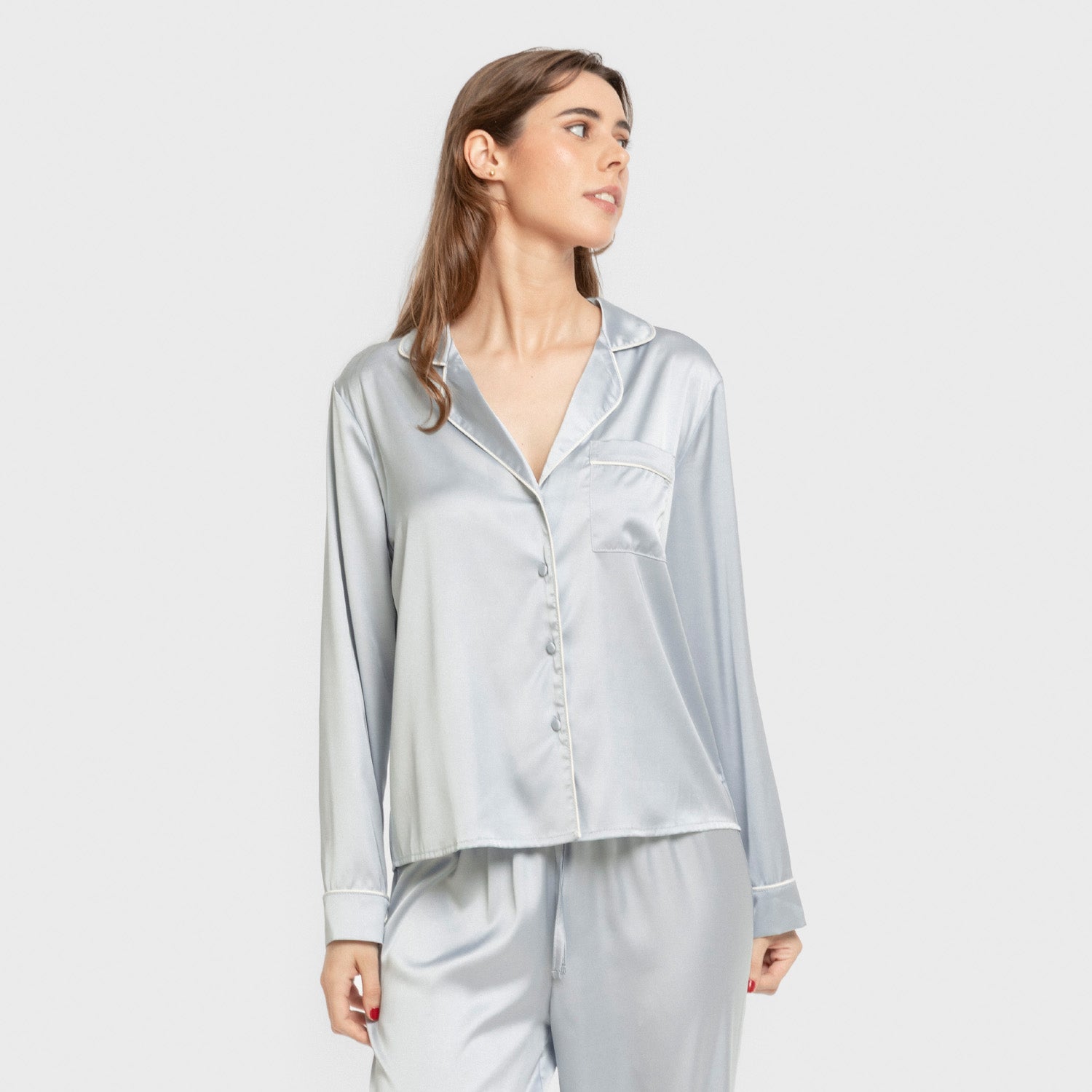 Pijama comprido de mulher em cetim Friday