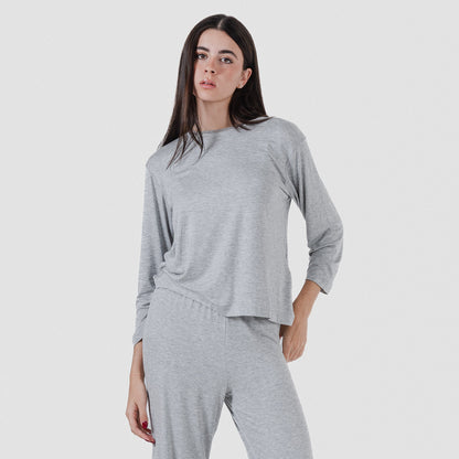 Pijama largo viscosa mujer liso