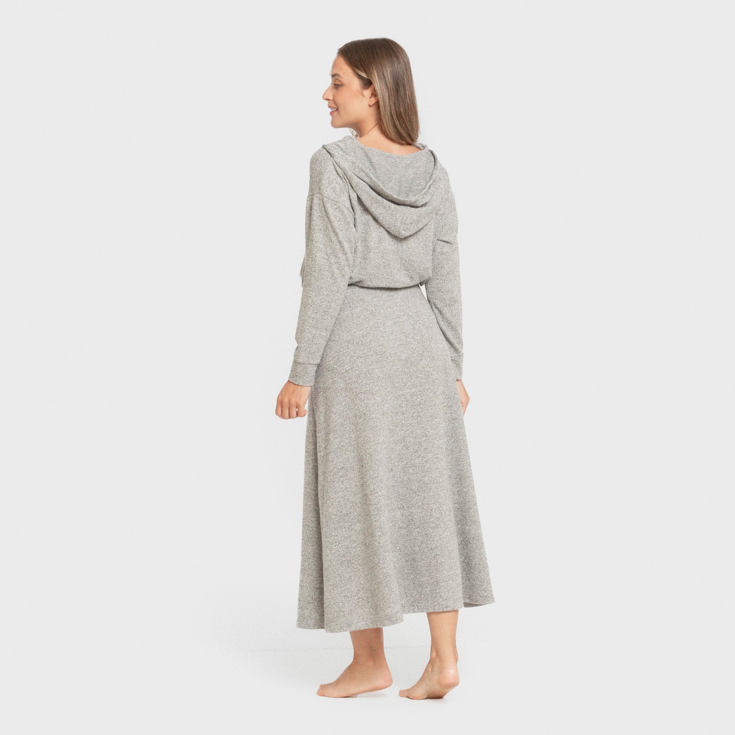 Falda midi evase new punto extra suave