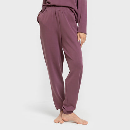 Pantalón jogger estilo modal mujer