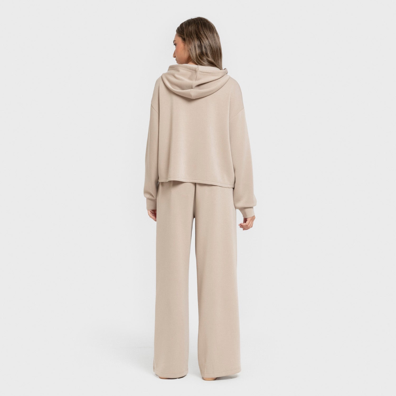 Pantalón largo estilo modal mujer